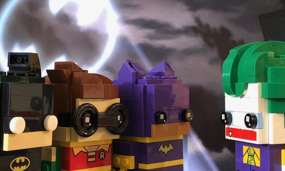 LEGO Brickheadz Batman, Robin, Batgirl, and Joker